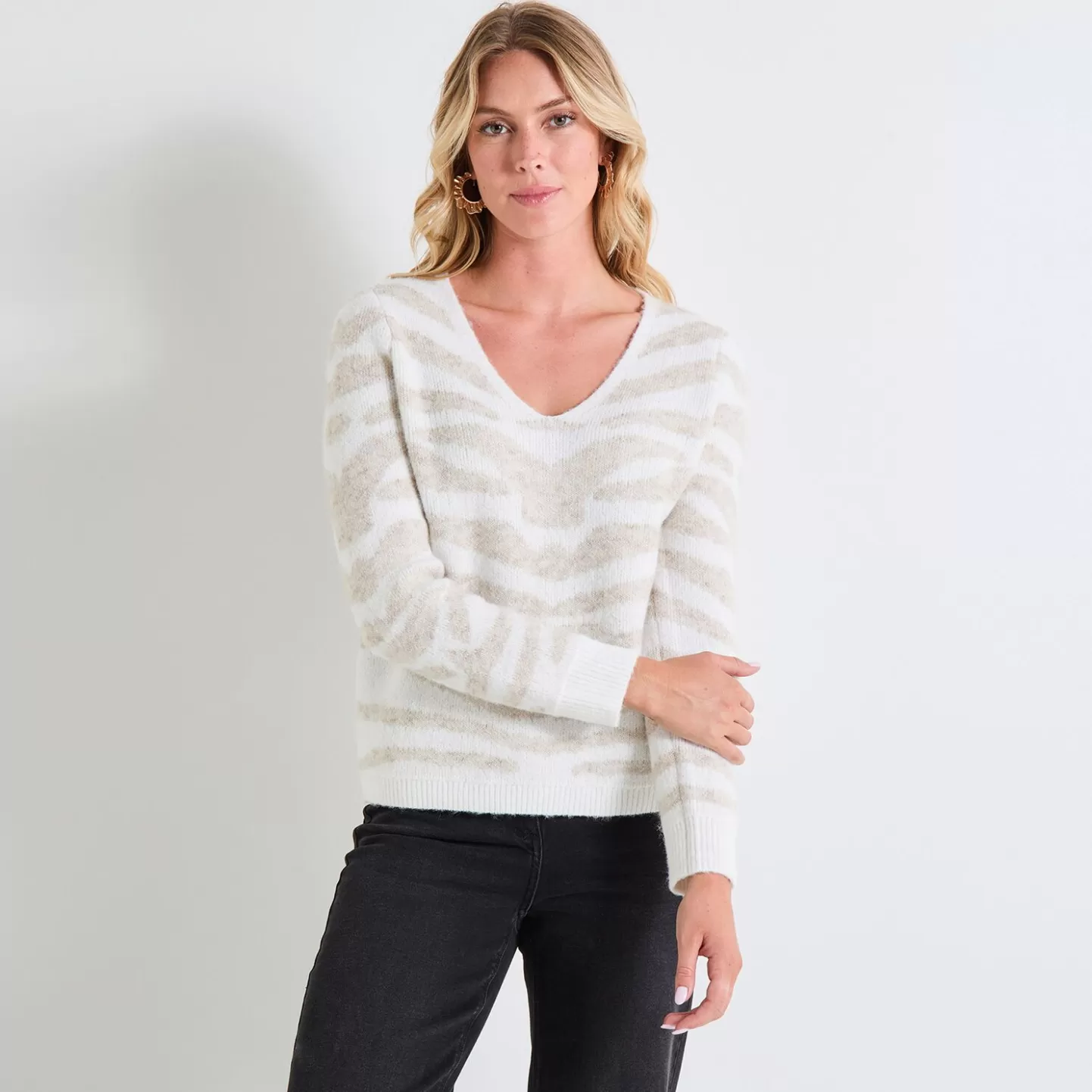 Grain de Malice Pull Manches Longues Femme- Pulls & Sweats