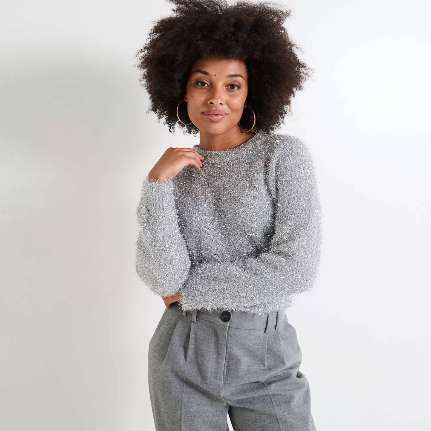 Grain de Malice Pull Manches Longues Femme- Pulls & Sweats