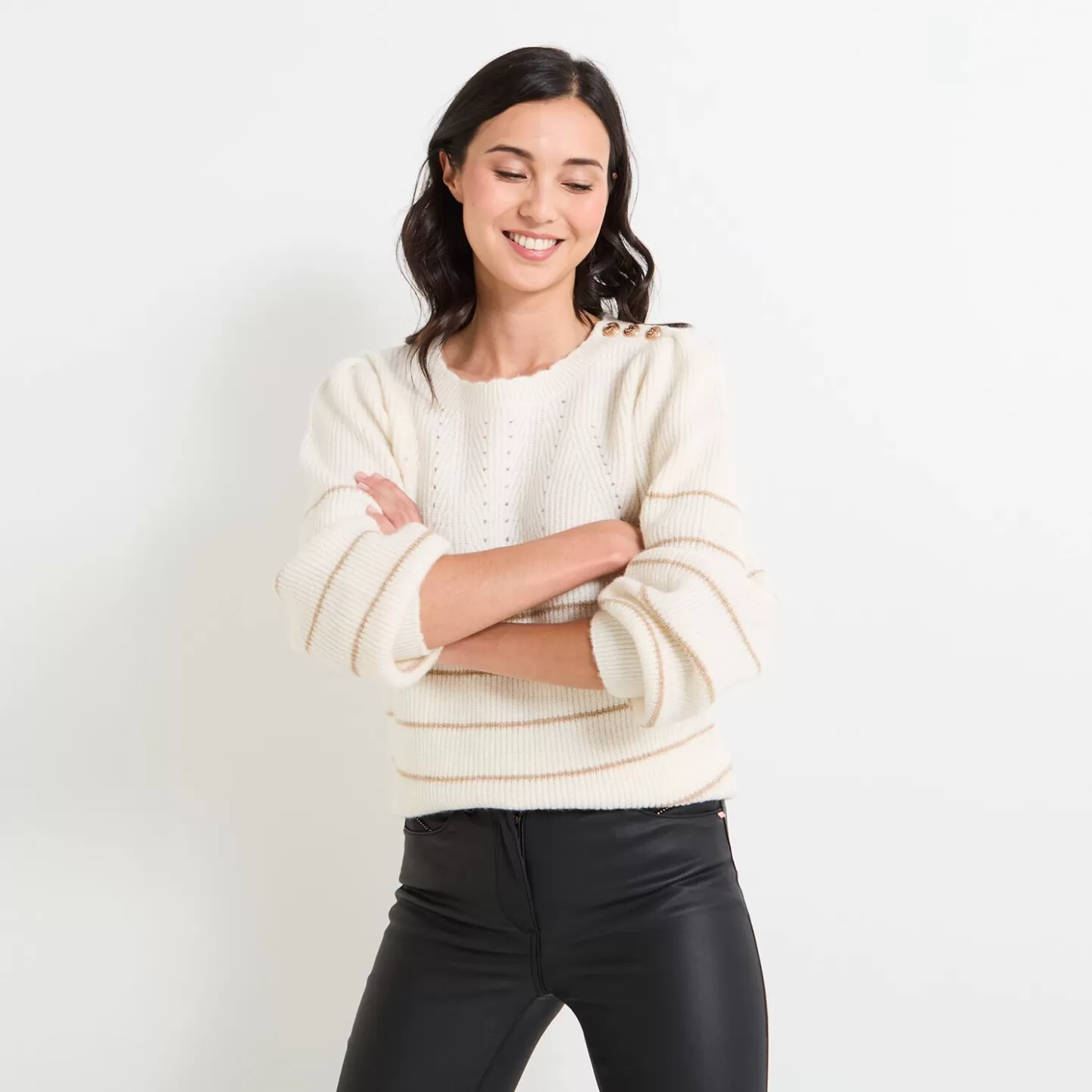 Grain de Malice Pull Rayé Femme- Pulls & Sweats