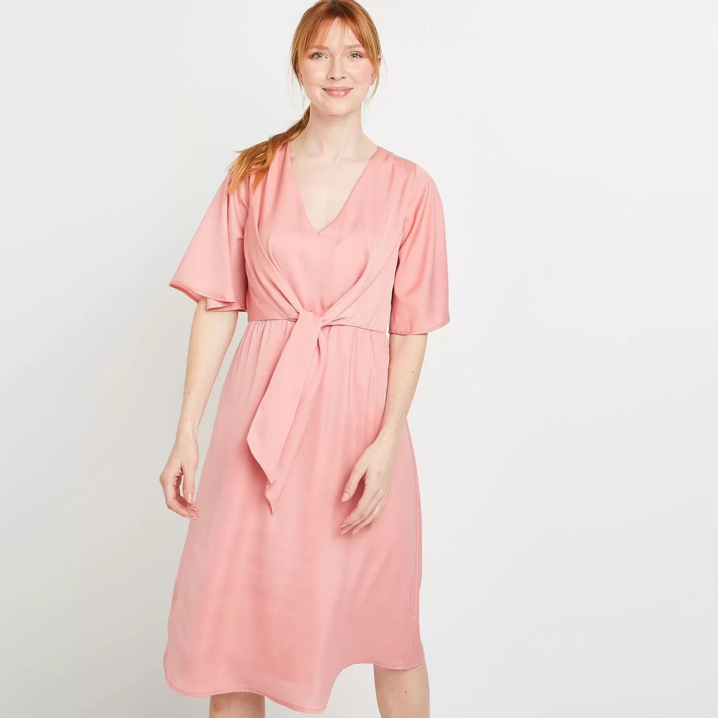 Grain de Malice Robe Fluide Satinée Femme- Robes