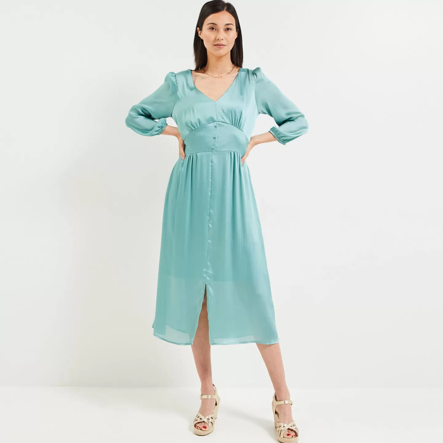 Grain de Malice Robe Longue Habillée Femme- Robes