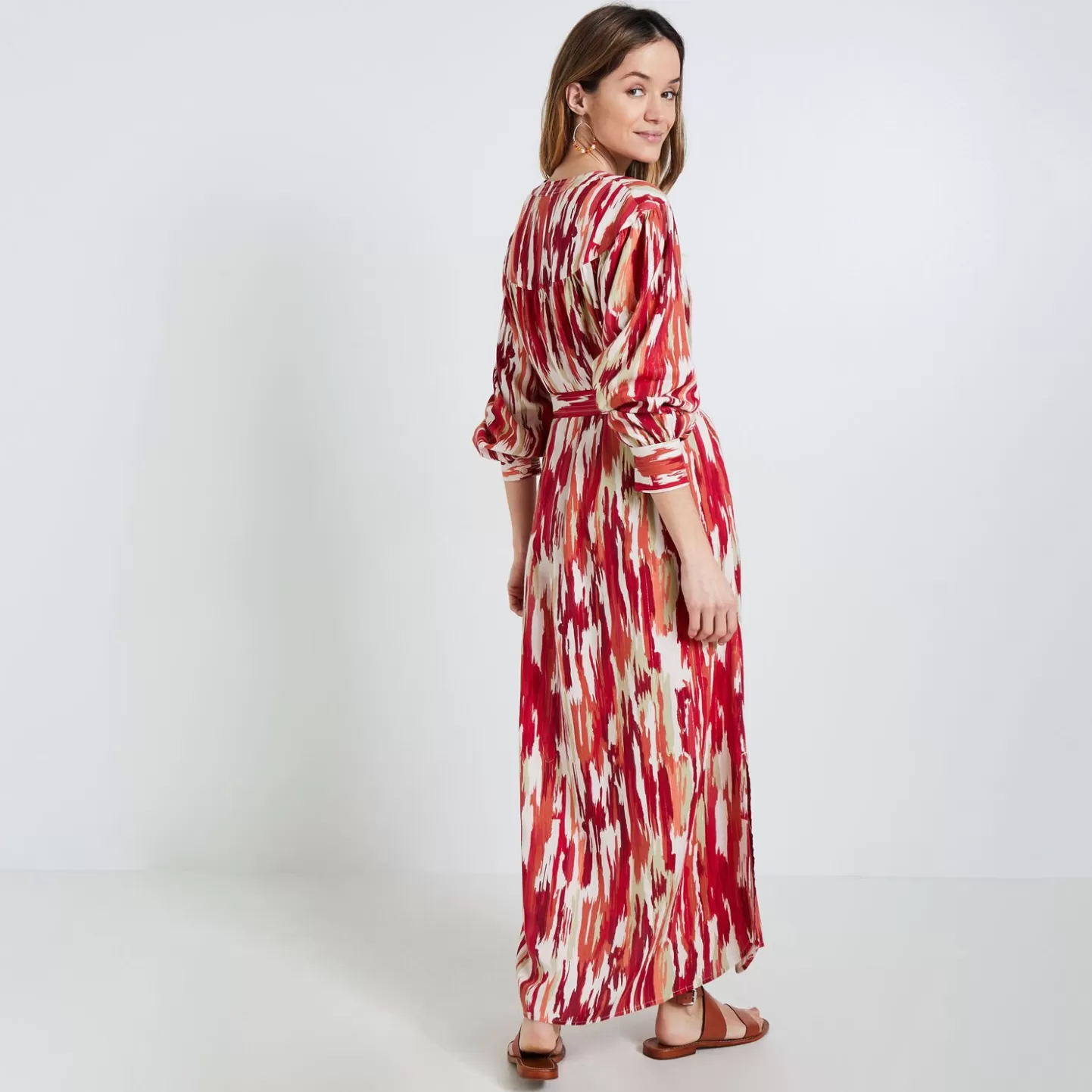 Grain de Malice Robe Longue Imprimée Femme- Jupes | Robes