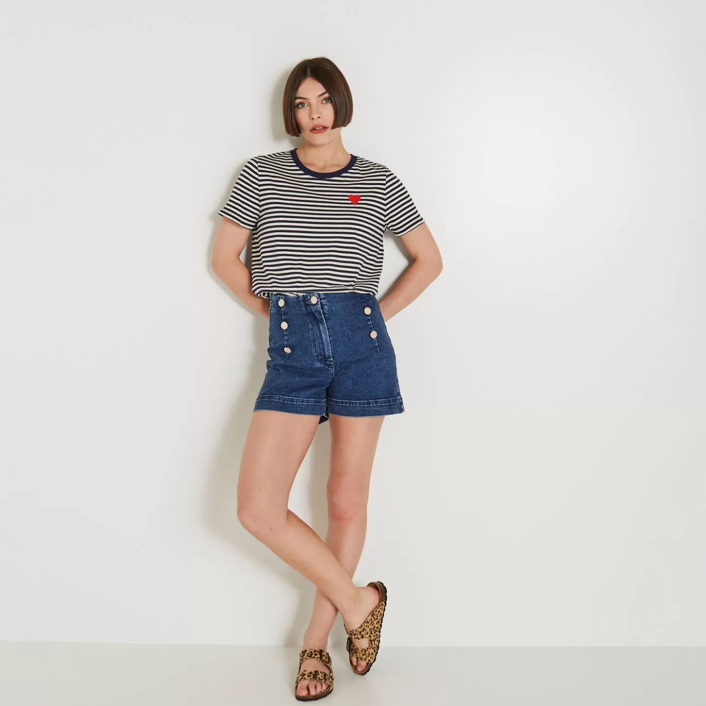 Grain de Malice Short En Jean Femme- Jeans