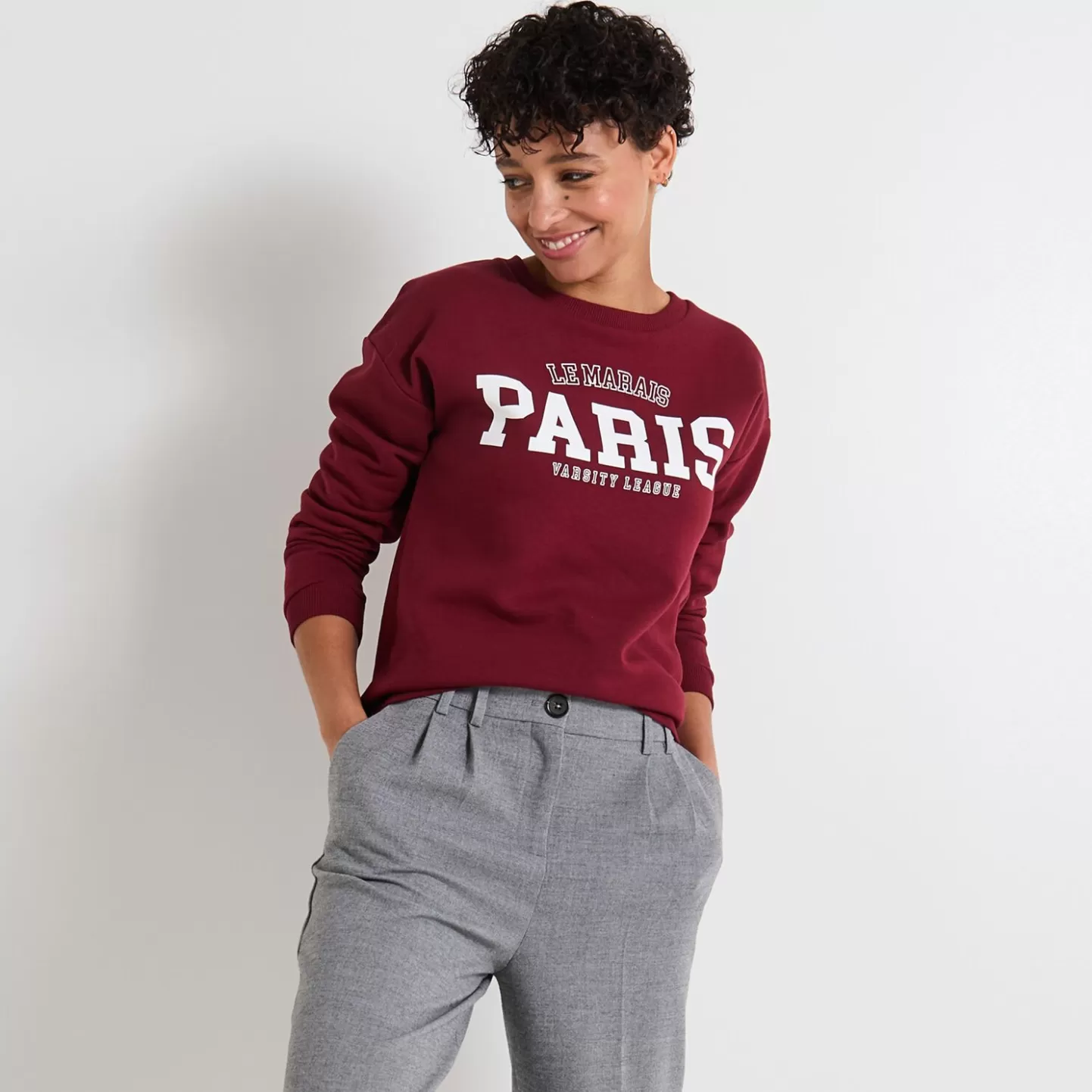 Grain de Malice Sweat Imprimé Femme- T-Shirts & Tops | Pulls & Sweats