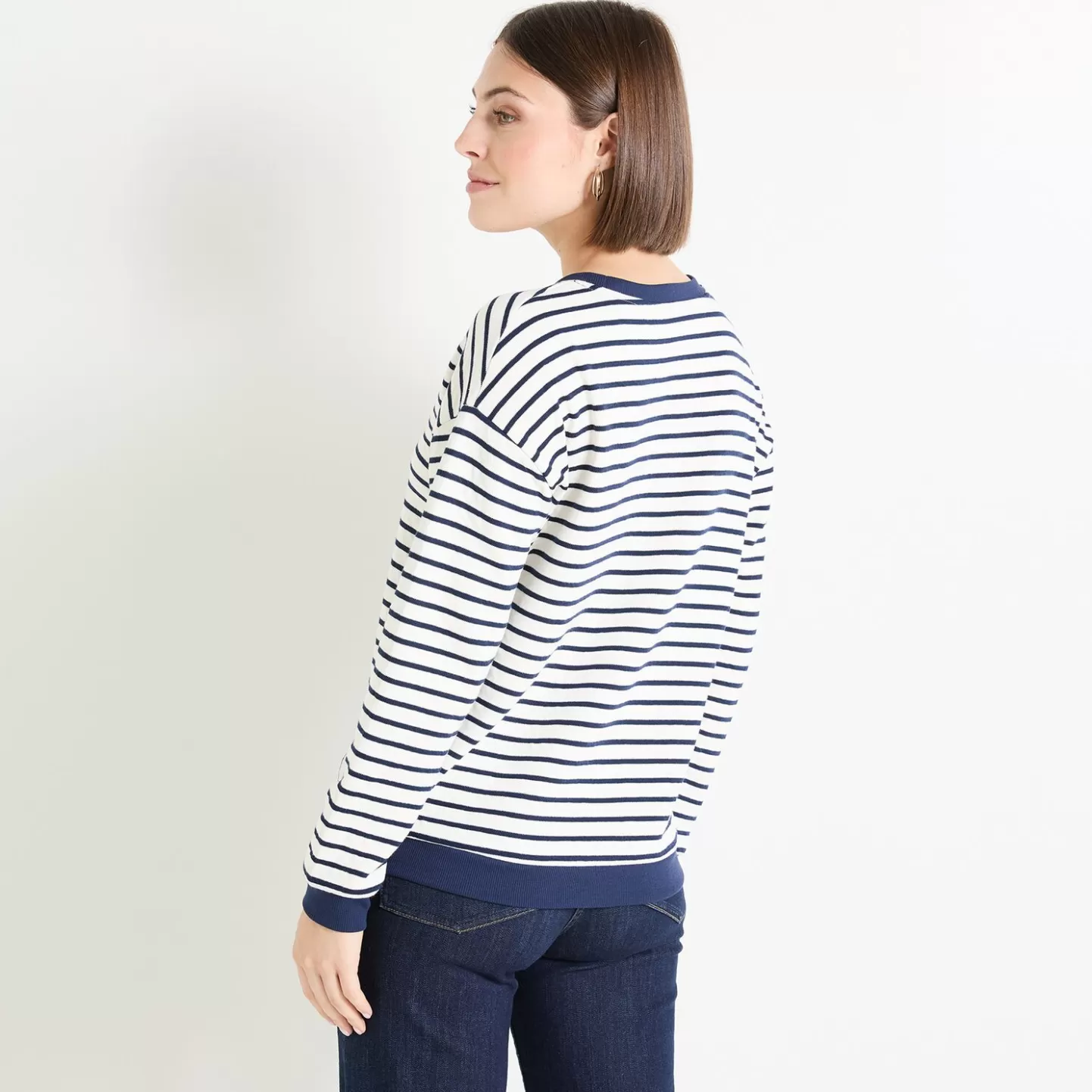 Grain de Malice Sweat Rayé Femme- T-Shirts & Tops | Pulls & Sweats