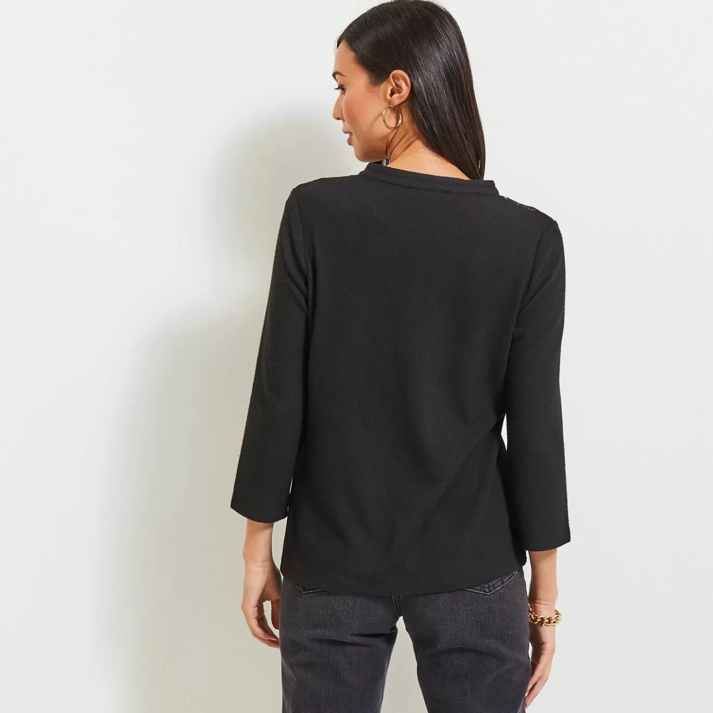 Grain de Malice Tshirt Col Tunisien Femme- Pulls & Sweats