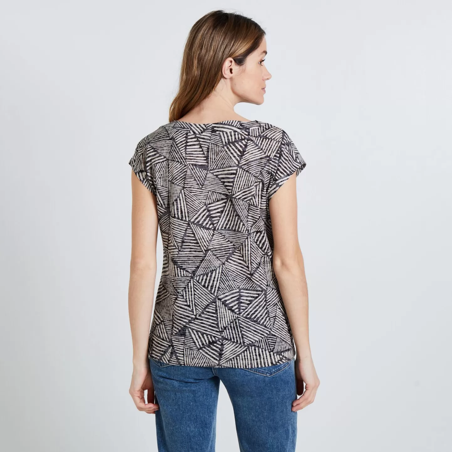 Grain de Malice Tshirt Col V Femme- Chemisiers & Blouses